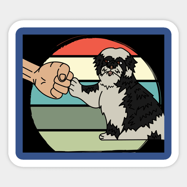 Best Retro Dog Owner Of All Time Sticker by flofin